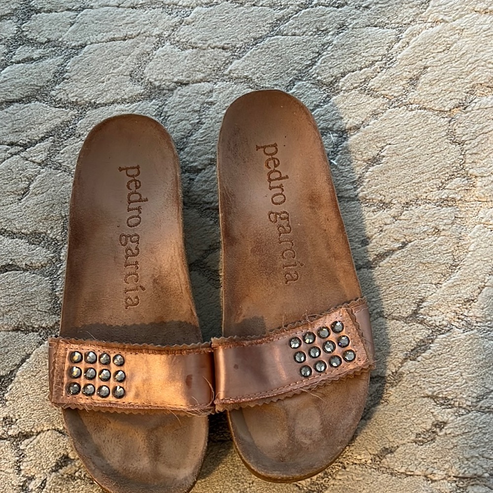 Size 8 Pedro Garcia jeweled sandals